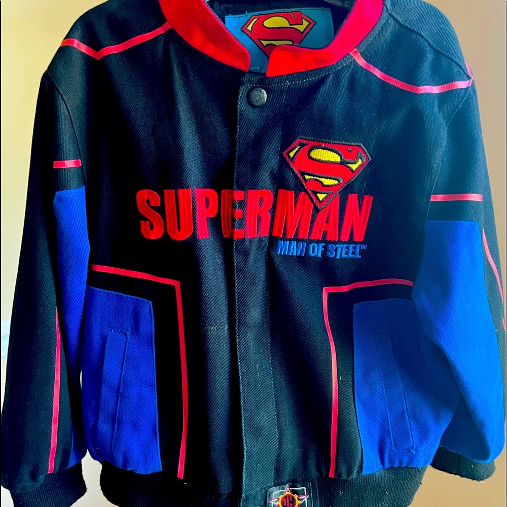 Boys superhero denim jacket
